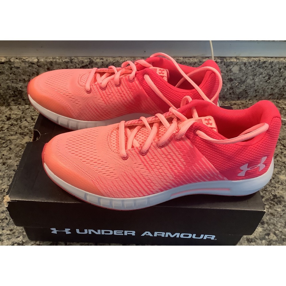 Under Armour UA Micro G Pursuit Running Training Shoes Woman Size 7y Pink New